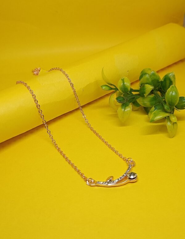Rose Gold Petal Whisper Necklace Casual Locket