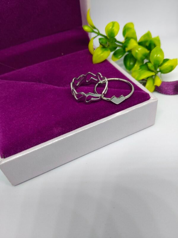 Couple Heart Shape Ring